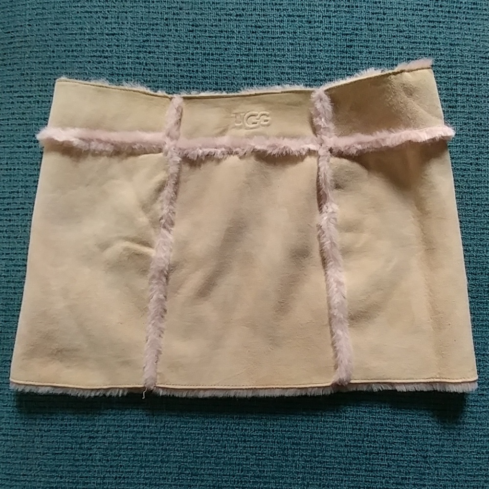 UGG leather miniskirt